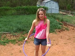 19yo Youll Know How Agile A Girl Is By The Way She Handles The Hoola Hoop. See This Alluring Bitch As She Grinds Her Body, Goes In And Out, Slides Against